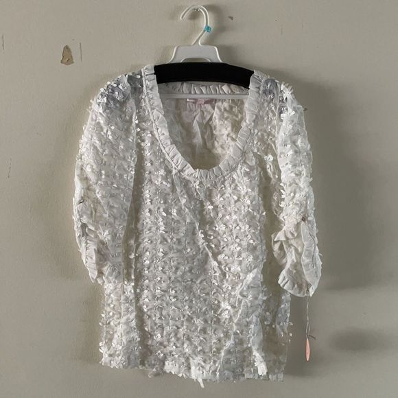 Rebecca Taylor Voile Top with Bows - Picture 4 of 5